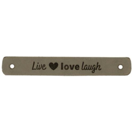 Durable 020.1186 Leren Label Live Love Laugh 7 x 1 cm - Kleur 002