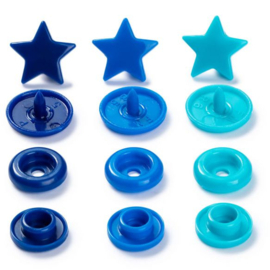 PRYM LOVE DRUKKNOPEN STER 12,4MM BLAUW