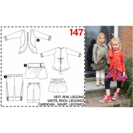 Patroon ABACADABRA Vest met knoopjes (0147)