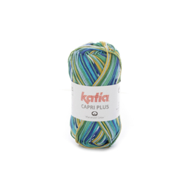 Katia Capri Plus 100 - Groen-Blauw-Oker