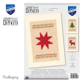 WENSKAART KIT KERSTMIS SET VAN 3