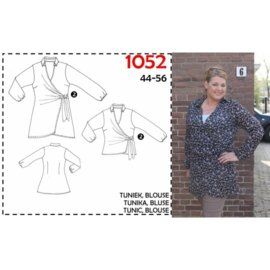 IT'S A FITS PATTERN Tuniek met overslag (1052)