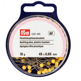 Prym Kopspelden staal gehard 0.65x45mm geel 028485