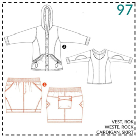 Patroon ABACADABRA Heuplang vest (0097)