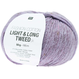 Fashion Cotton Light & Long Tweed dk paars