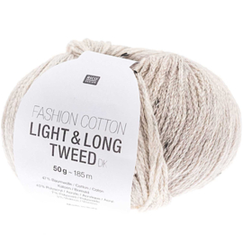 Fashion Cotton Light & Long Tweed dk grijs