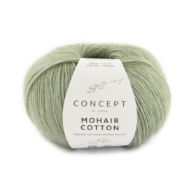 Haakpakket Gehaakte trui met boothals Mohair-Cotton