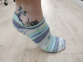 Workshop Sneakersok breien met verhoogde hiel. (Shadow wrap hiel)