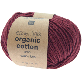 Rico Design Essentials Organic Cotton aran winered