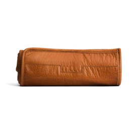 MUUD Elona. Handgemaakt leren oprolbare handwerketuit 20x68cm - kleur WHISKY