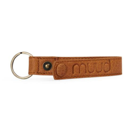 MUUD Dex. Handgemaakt leren sleutelhanger 10x2cm - kleur WHISKY