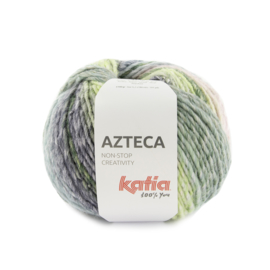Katia Azteca 7879 - Smaragdgroen-Paars