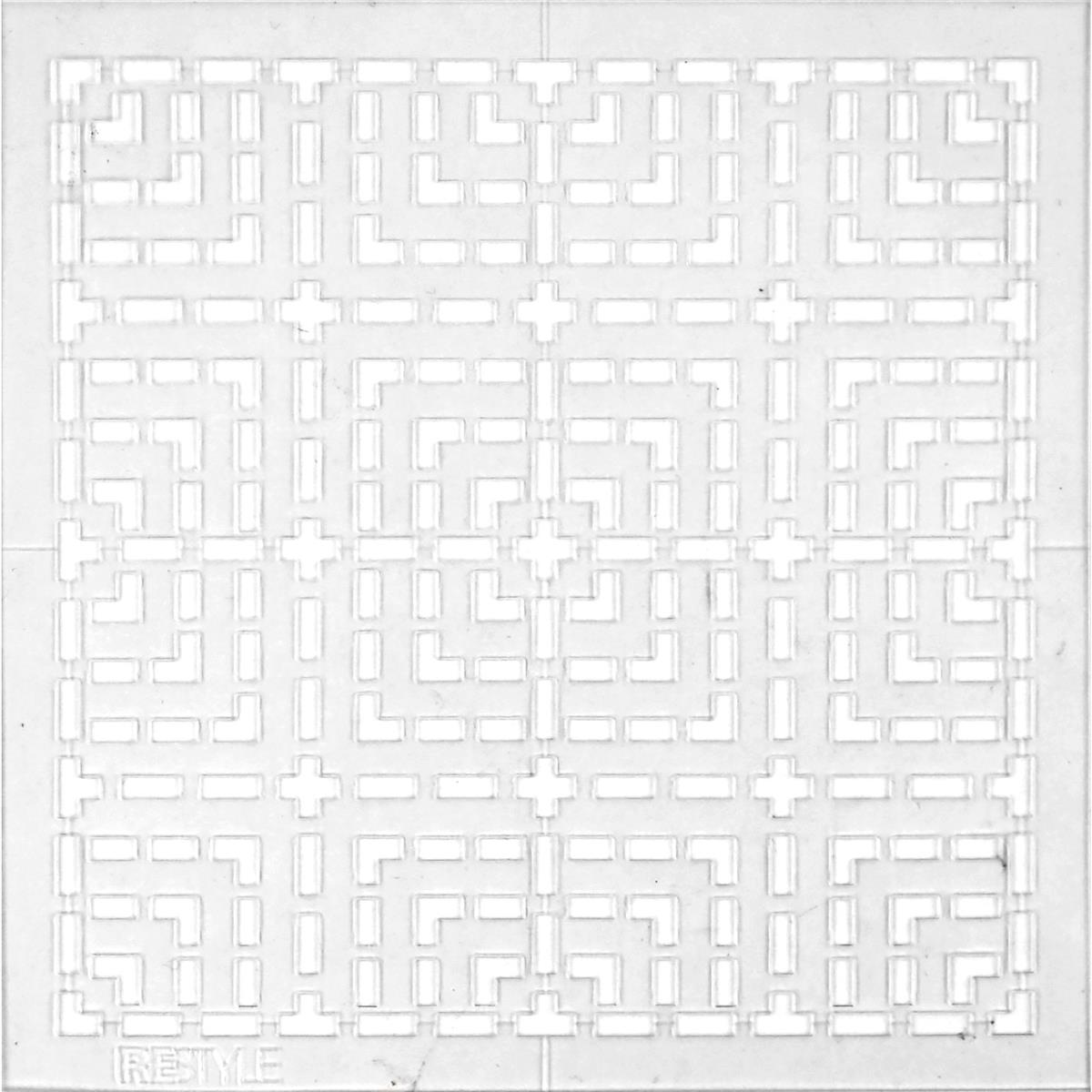 ReStyle Sashiko sjabloon vierkanten patroon maat 10 x 10 cm -