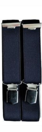 Bretellen 30 mm/120 cm effen marine 944187