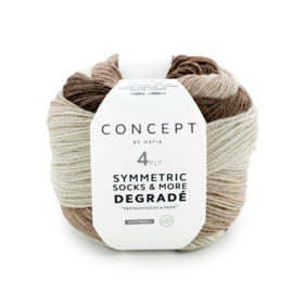Katia Concept SYMMETRIC SOCKS & MORE - Degrade 51 - Beige-Bruin