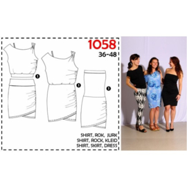 IT'S A FITS PATTERN  Strakke Rok (1058)