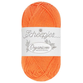 Scheepjes Organicon-224 Deep Tangerine -