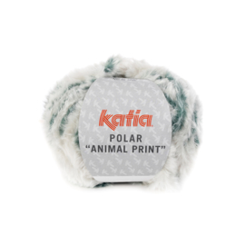 Katia Polar Animal Print 204 - Parelmoer-lichtgrijs-Groenblauw