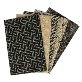 TISSU DE MARIE FAT QUARTER BUNDLES - MYSTERIOUS MIDNIGHT