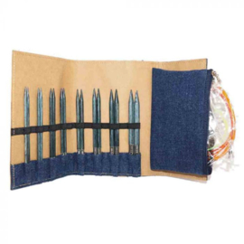 KNITPRO VERWISSELBARE NAALDENSET HOUT INDIGO