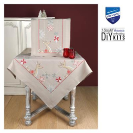 TAFELKLEED KIT RENDIEREN IN KERSTSFEER