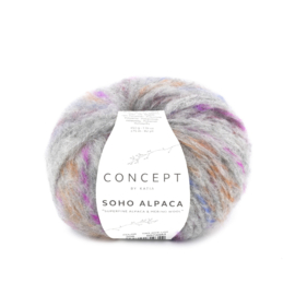 Katia Concept Soho Alpaca 308 - Licht grijs-Meerkleurig