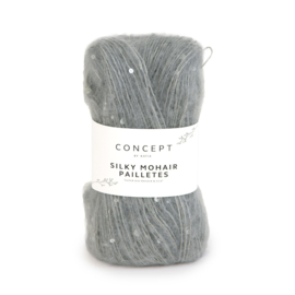 Katia Concept Silky Mohair Pailletes 201 - Grijs