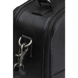 MUUD Lilly. Handgemaakt leren breitas 15x22x9cm - kleur black