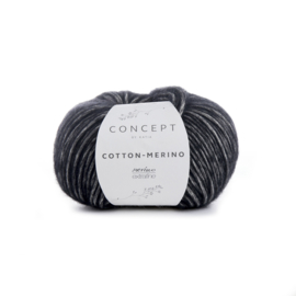 Katia Concept Cotton - Merino 108 - Zwart