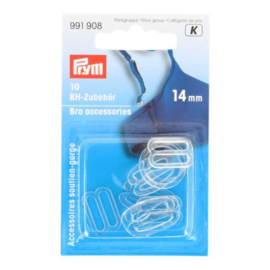 PRYM BH-ACCESSOIRES KUNSTSTOF 14MM TRANSPARANT