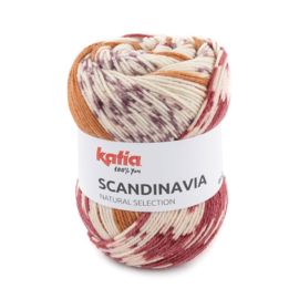 Katia Scandinavia 301 - Wijnrood-Parelmoer-lichtviolet-Roestbruin