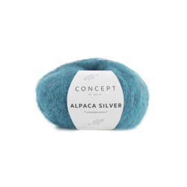Katia Concept Alpaca Silver 266 - Zilver-Donker turquoise