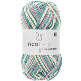 Rico Baby Cotton Soft Print DK 021 geel-petrol