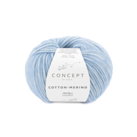 Katia Concept Cotton - Merino 131 - Licht blauw