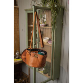 MUUD Enturn. Handgemaakt leren handwerkprojectentas 15x23cm - kleur WHISKY