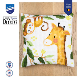 KRUISSTEEKKUSSEN KIT JUNGLE DIEREN