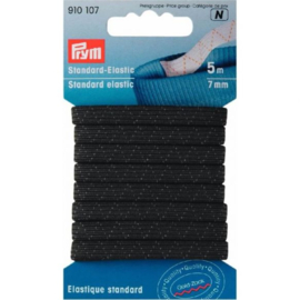 PRYM STANDAARD ELASTIEK 7MM ZWART