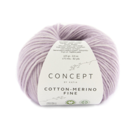 Katia Concept Cotton merino Fine 87 - Medium paars