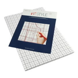Restyle 044.440008 Geruit patroonpapier vellen 100x150cm - 5 stuks