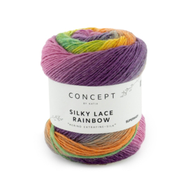 Katia Concept Silky Lace Rainbow 306 - Lila-Blauw-Oranje