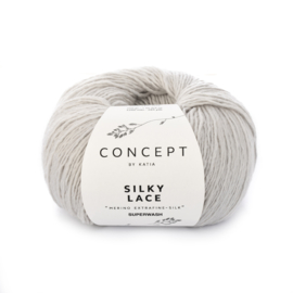 Katia Concept Silky Lace 173 - Parelmoer-lichtgrijs