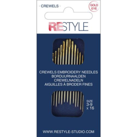 ReStyle 015.10600 Borduurnaalden 3-9, 16 stuks