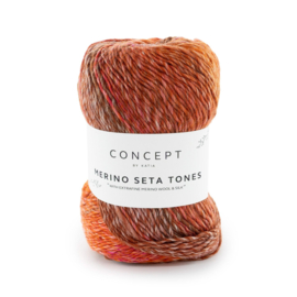 Katia Concept Merino Seta Tones 102 - Oranje-Roest bruin