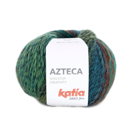 Katia Azteca 7891 - Smaragd groen-Wijn rood