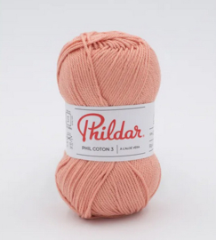 Phildar coton 3 Peche
