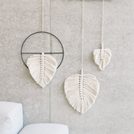 MACRAME SET BLAADJES 3 STUKS