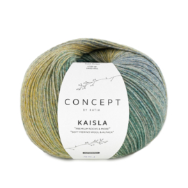 Katia Concept Kaisla Socks 351 - Geel-Blauw-Groen blauw