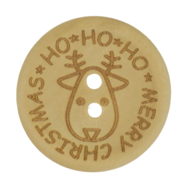 Durable 020.1358 knoop HoHoHo Merry Christmass 30mm, 2 stuks