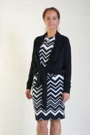 IT'S A FITS PATTERN Vest met grote kraag (1068)