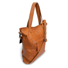 MUUD Arendal. Handgemaakt leren tas voor handwerkprojecten 35x34cm - kleur WHISKY